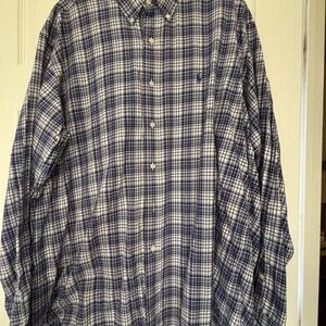 Ralph Lauren Navy and White Checkered Shirt
